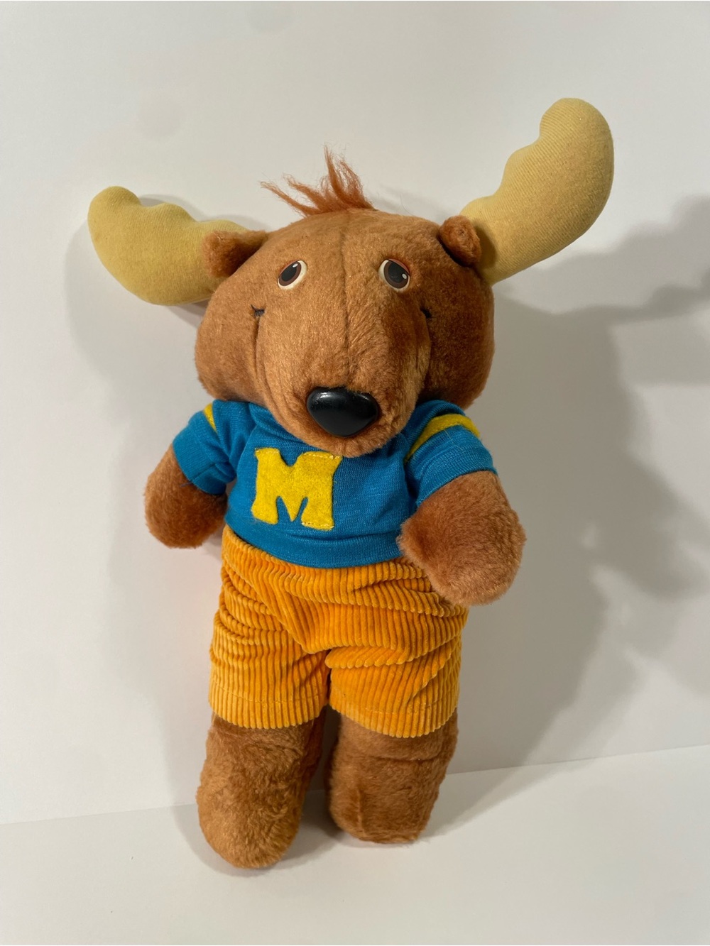 Vintage 1984 Montgomery Moose Plush The Get Along Gang 14" Tomy 80s Room Decor